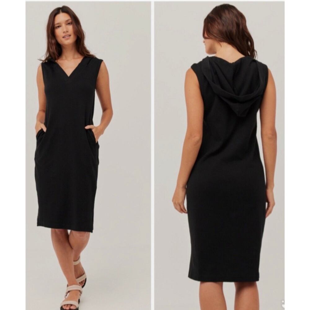 ⚫️EUC - PACT AIRPLANE HOODED TANK DRESS